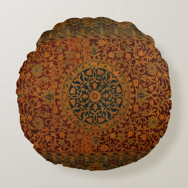 William Morris Tapestry Carpet Matta Rund Kudde (Framsidan)