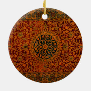 william morris tapestry carpet matta teckning julgransprydnad keramik