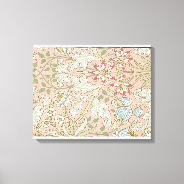 William Morris - TAPET HYACINTH MÖNSTER 480 19 Canvastryck (Framsida)