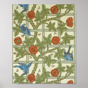 William morris tapet Lakan från en uppsättning tio Poster