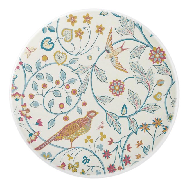 William Morris - Tapet med Ugglor och Bär  Knopp (Framsidan)