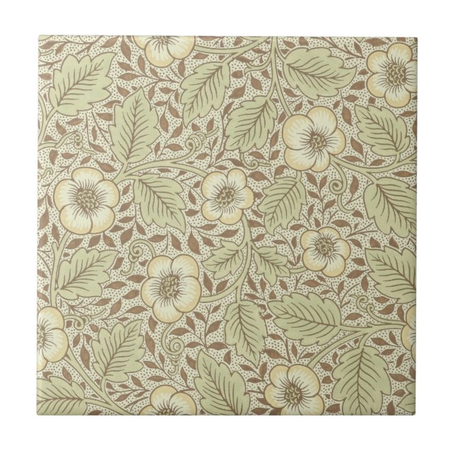 William Morris tapetdesign 1887 Kakelplatta (Framsidan)