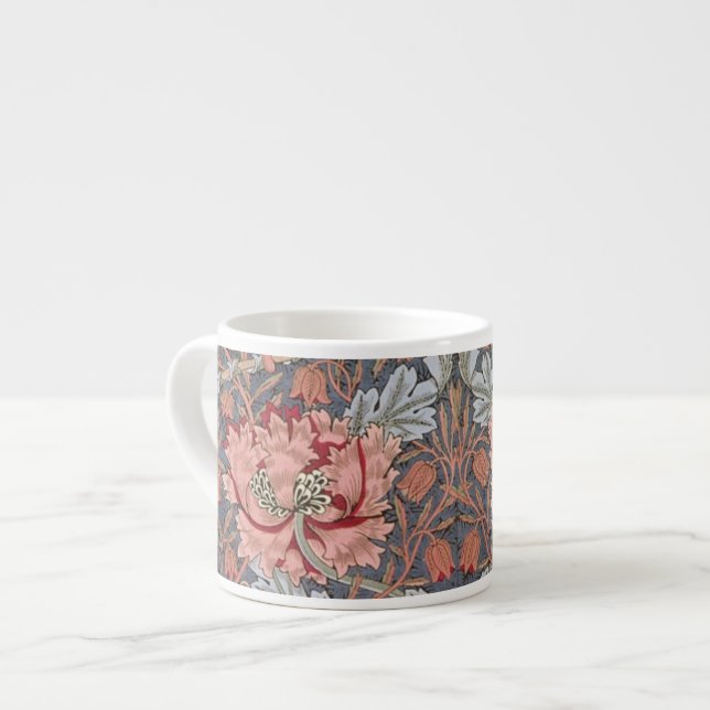 William Morris tapetdesigner Espressomugg (Framsida vänster)