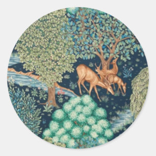 William Morris The Brook Runt Klistermärke
