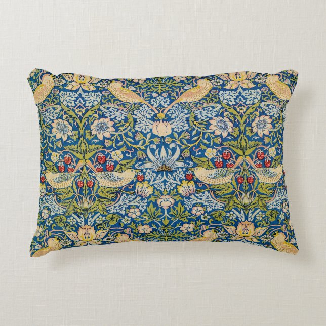 William Morris The Strawberry Thief Prydnadskudde (Framsidan)