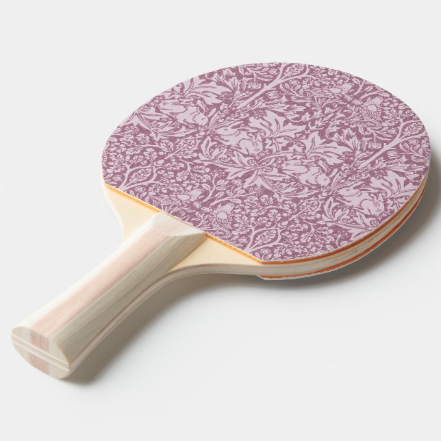 William Morris,The Strawberry thief,revamped,art n Pingisracket (Frontvinkel)
