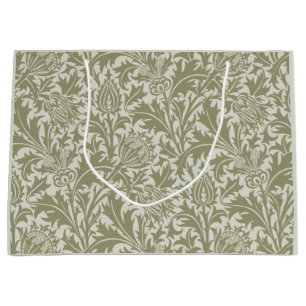 William Morris Thistle Sage Grönt Mönster