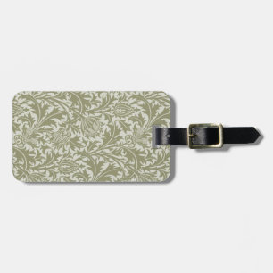 William Morris Thistle Sage Grönt Mönster Bagagebricka