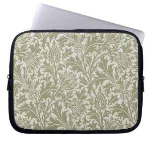 William Morris Thistle Sage Grönt Mönster Laptop Fodral