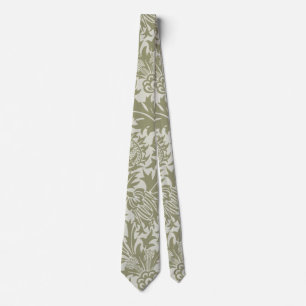 William Morris Thistle Sage Grönt Mönster Slips