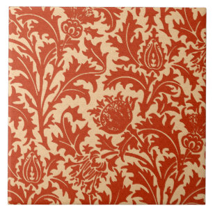 William Morris Thistledamast, Mandarinorange Kakelplatta