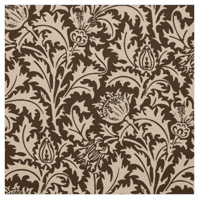 William Morris Thistledamast, Taupesolbränna & Tyg (Provkarta)