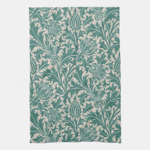 William Morris Tistelgrön Mönster Kökshandduk