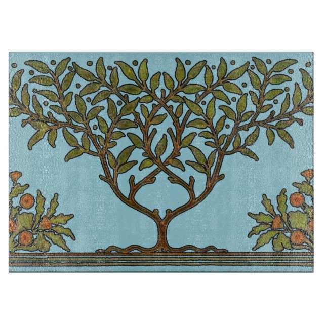 William Morris Träd Frieze Blommigt Tapet (Framsidan)