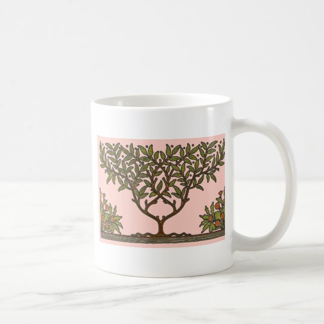 William Morris Träd Frieze Blommigt Tapet Kaffemugg (Höger)