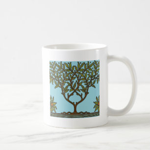 William Morris Träd Frieze Blommigt Tapet Kaffemugg