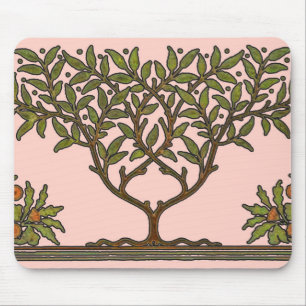William Morris Träd Frieze Blommigt Tapet Musmatta