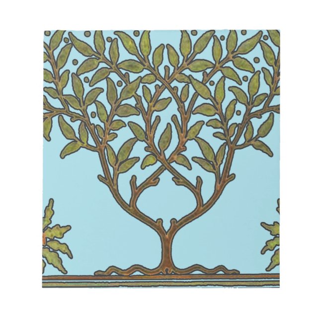 William Morris Träd Fris Blommig Tapet Anteckningsblock (Framsida)