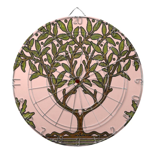 William Morris Träd Fris Blommig Tapet Piltavla (Framsidan)