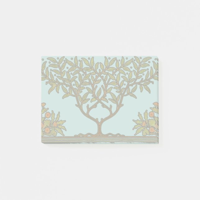 William Morris Träd Fris Blommig Tapet Post-it Block (Framsida)