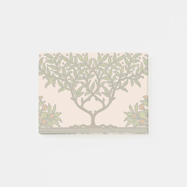 William Morris Träd Fris Blommig Tapet Post-it Block (Framsida)