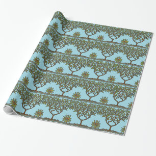 William Morris Träd Fris Blommig Tapet Presentpapper