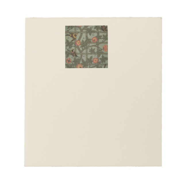 William Morris Trädgårdstapet Konst Anteckningsblock (Framsida)