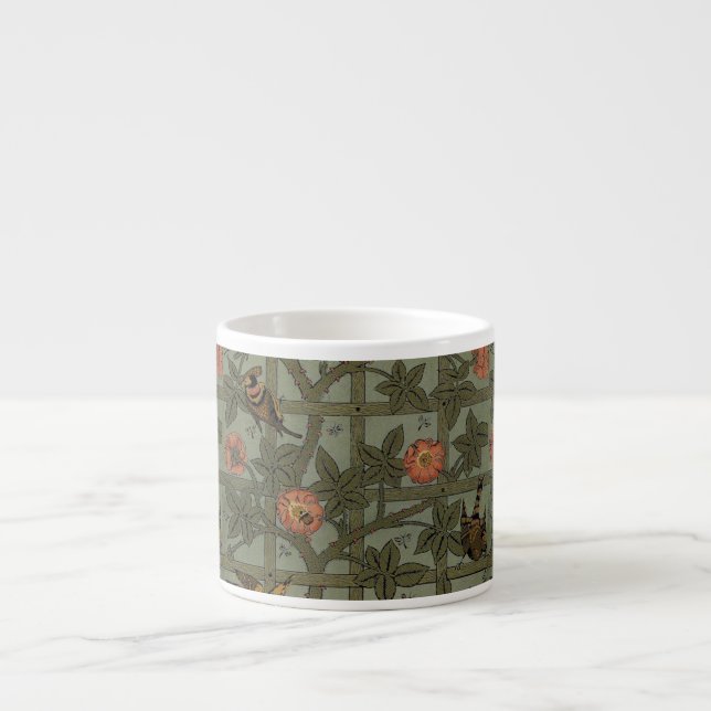 William Morris Trädgårdstapet Konst Espressomugg (Framsidan)