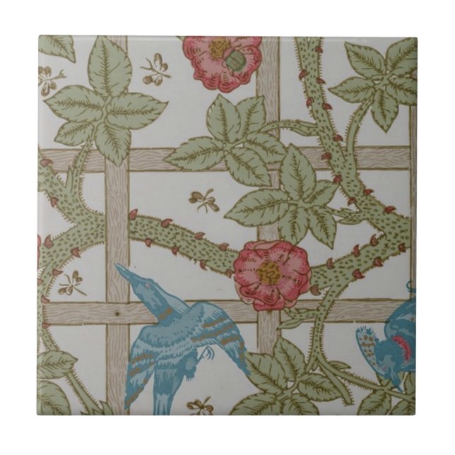 William Morris Trädgårdstapet Konst Kakelplatta (Framsidan)