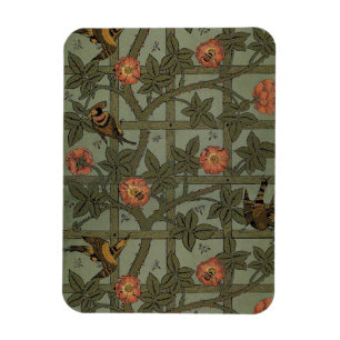 William Morris Trädgårdstapet Konst Magnet