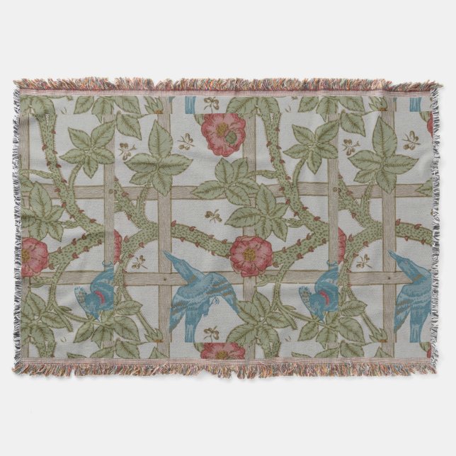 William Morris Trädgårdstapet Konst Mysfilt (Framsidan)