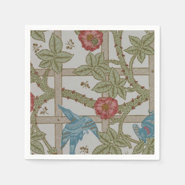 William Morris Trädgårdstapet Konst Pappersservett (Framsidan)