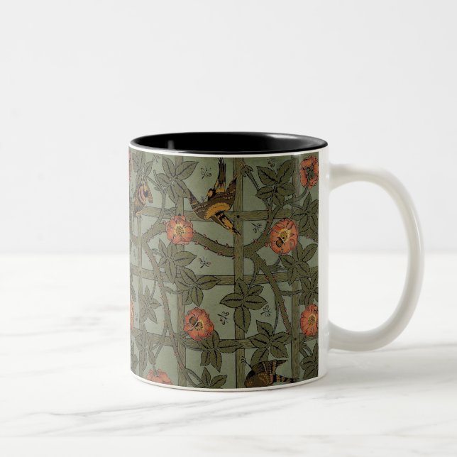 William Morris Trädgårdstapet Konst Två-Tonad Mugg (Höger)