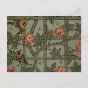 William Morris Trädgårdstapet Konst Vykort