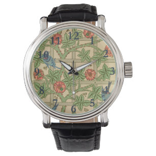 William Morris Trellis Classic Tapet Design Armbandsur