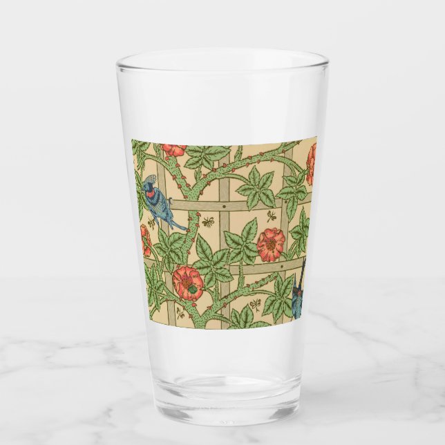 William Morris Trellis Classic Tapet Design Glaskopp (Framsida)