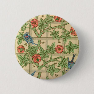 William Morris Trellis Classic Tapet Design Knapp