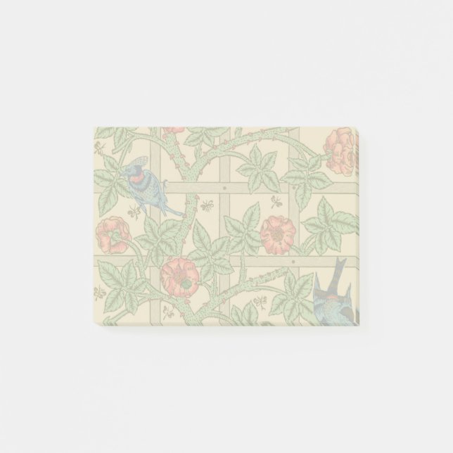 William Morris Trellis Classic Tapet Design Post-it Block (Framsida)