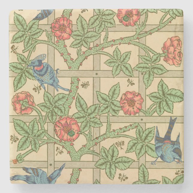William Morris Trellis Classic Tapet Design Stenunderlägg (Framsidan)