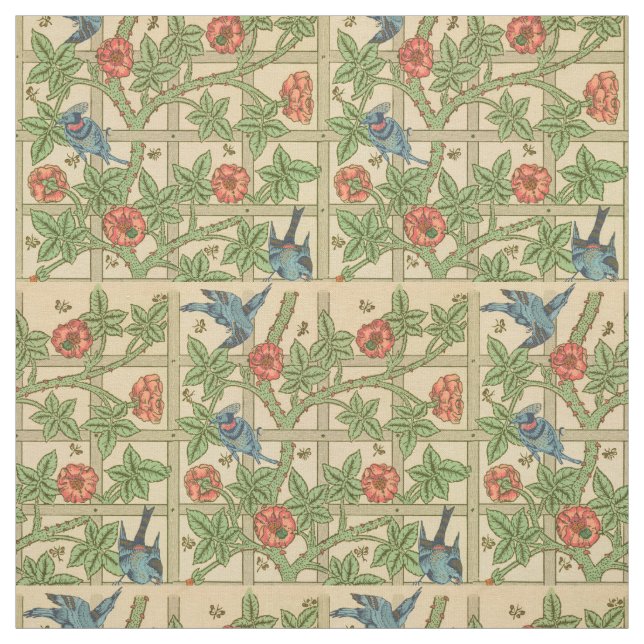 William Morris Trellis Classic Tapet Design Tyg (Provkarta)
