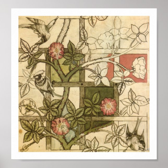 William Morris - Trellis Poster (Framsidan)