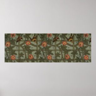 William Morris Trellis Tapet Art Poster