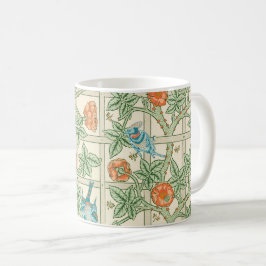 William Morris Trellis Victorian Wallpaper Kaffemugg
