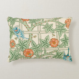 William Morris Trellis Victorian Wallpaper Prydnadskudde