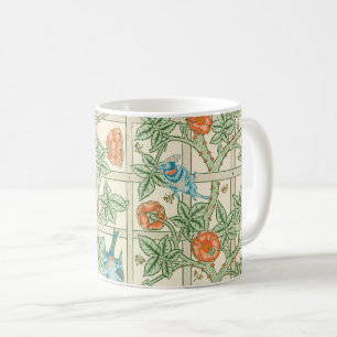 William Morris Trellis viktoriansk tapet Kaffemugg