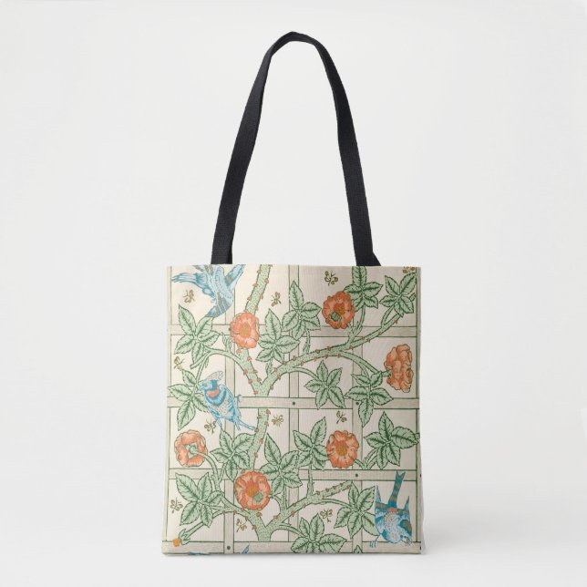 William Morris Trellis viktoriansk tapet Tygkasse (Framsida)