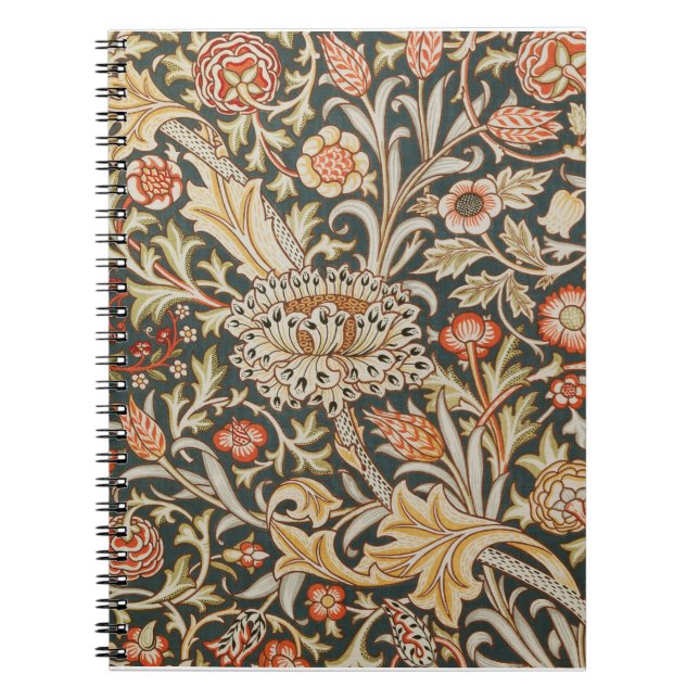 William Morris Trent Garden Flower Classic Botanic Anteckningsbok (Framsidan)