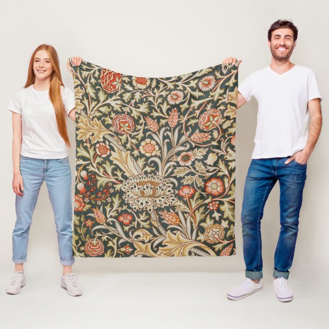 William Morris Trent Garden Flower Classic Botanic Fleecefilt (På plats)