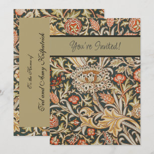 William Morris Trent Garden Flower Classic Botanic Inbjudningar