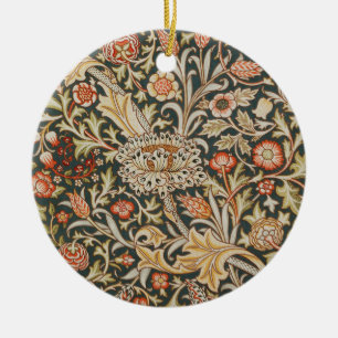 William Morris Trent Garden Flower Classic Botanic Julgransprydnad Keramik